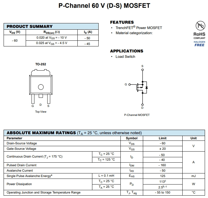 STD35P6LLF6參數(shù)