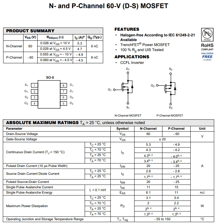 IRF7343TRPBF參數(shù) IRF7343TRPBF參數(shù)