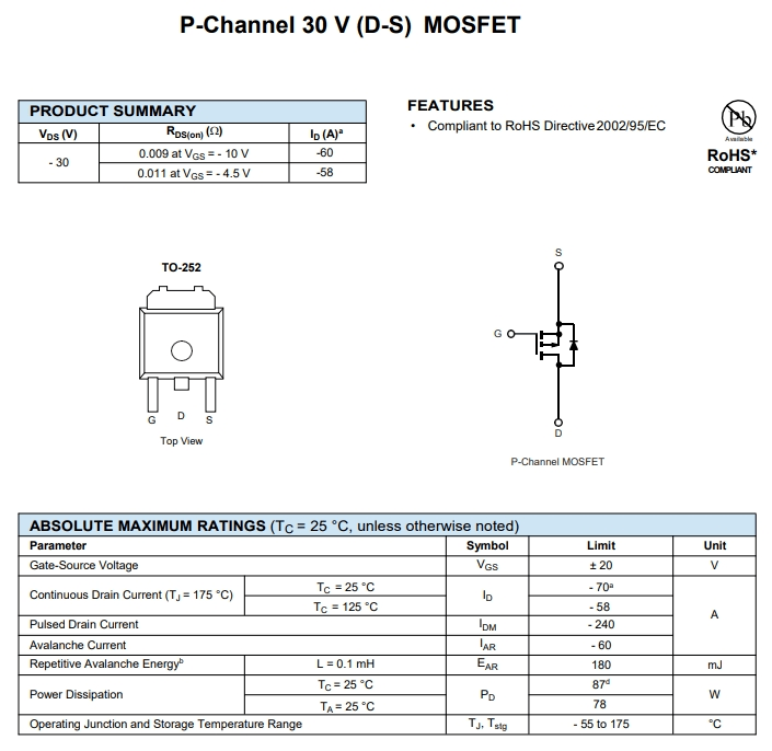 AOD403參數(shù) AOD403參數(shù)