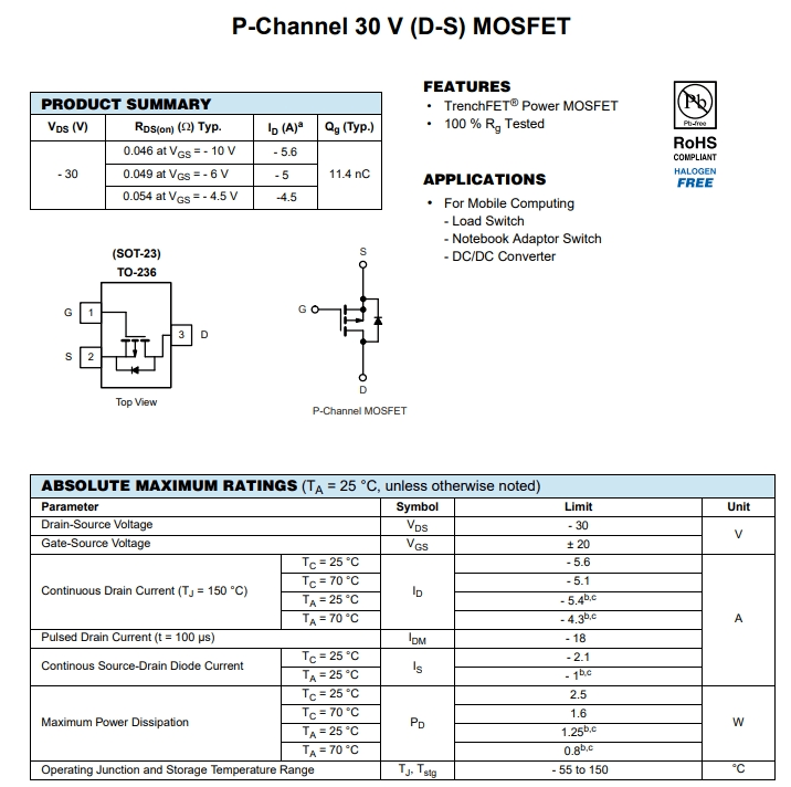 SI2319CDS-T1-GE3參數(shù) SI2319CDS-T1-GE3參數(shù)