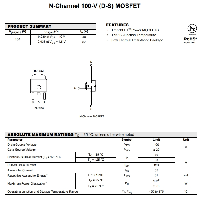 IRLR2908TRLPBF參數(shù)