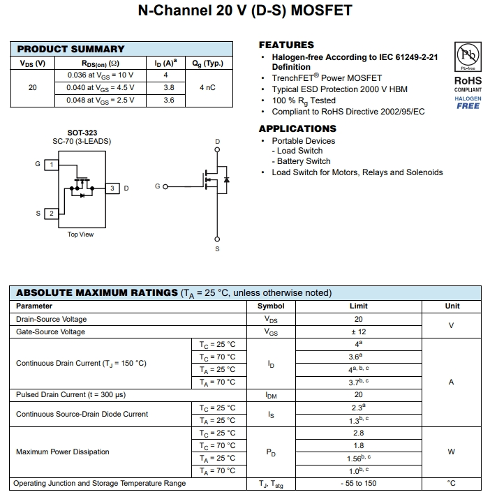 SI1304BDL參數(shù) SI1304BDL參數(shù)