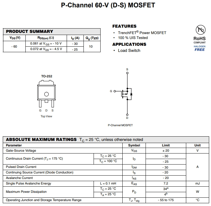 NTD2955T4G參數(shù) NTD2955T4G參數(shù)