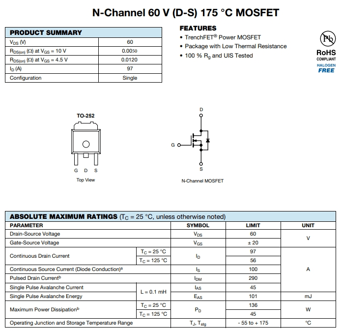 IRLR3636TRPBF參數(shù) IRLR3636TRPBF參數(shù)