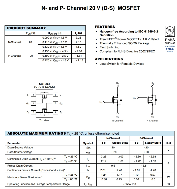 FDG6332C參數(shù) FDG6332C參數(shù)