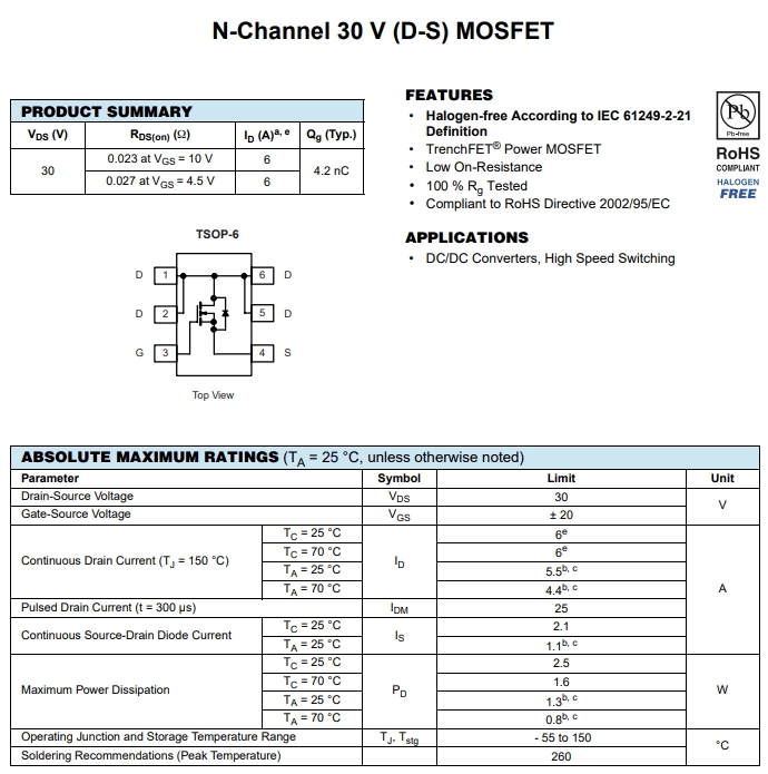 FDC637AN參數(shù)